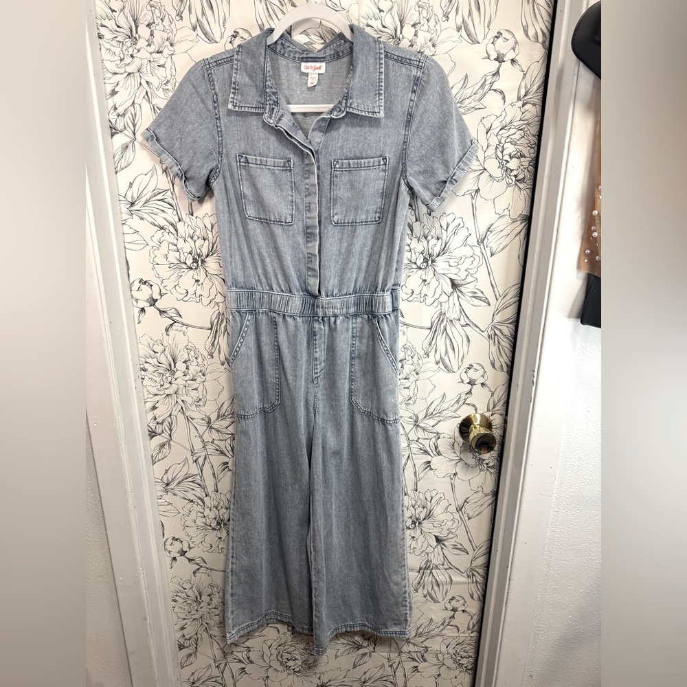 Adorable denim jumpsuit!